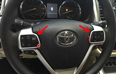 چین TOYOTA Highlander (Kluger) 2014 2015 لوازم جانبی داخلی، Chromed Steering Wheel Trim تامین کننده