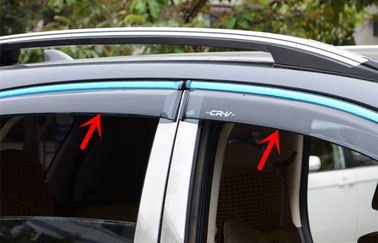 چین HONDA CR-V 2012 آچار پنجره خودرو، فولاد ضد زنگ Trim Striped Wind Deflectors تامین کننده
