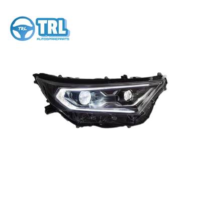 قیمت خوب چراغ های جلو تویوتا Rav4 پلاستیکی سفید / کروم / سیاه LED / چراغ های اتومبیل هالوجن آنلاین
