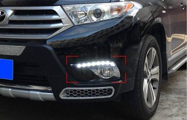 قیمت خوب قطعات اتوماتیک چراغ LED DRL برای تویوتا هیلندر 2012 2013 با حاشیه کروم آنلاین